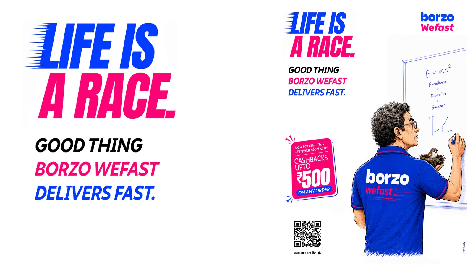 Borzo Wefast Life is a Race festive campaign