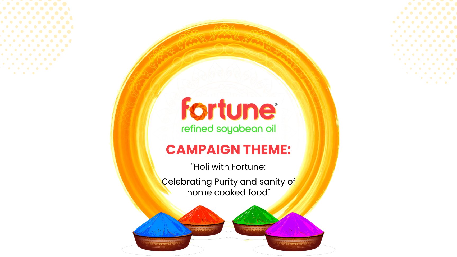 Fortune Refined Soybean Oil Holi campaign strategy
