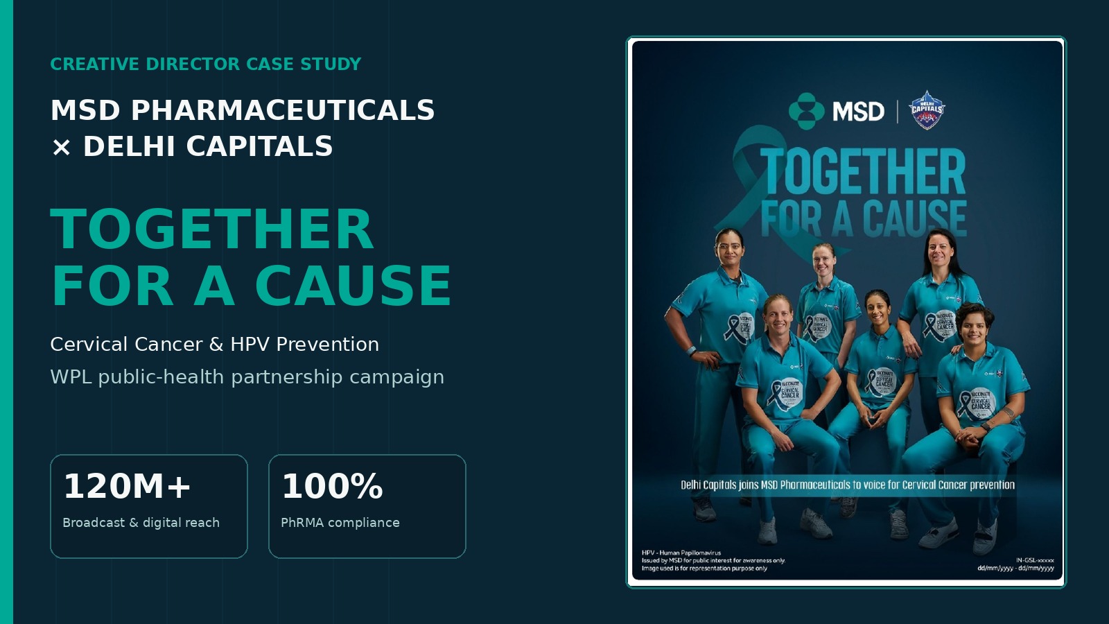 MSD Pharmaceuticals and Delhi Capitals Together for a Cause WPL public health campaign
